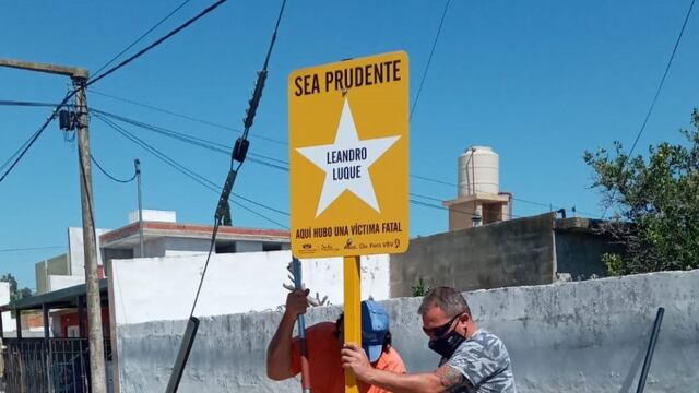 Estrella en memoria de Leandro Luque de Arroyito