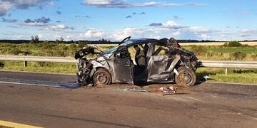 Gravísimo accidente en la Ruta 14.