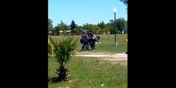 Violencia a la salida de una escuela en Buena Esperanza, San Luis