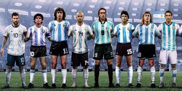 Leyendas de la Selección Argentina elegidas por la FIFA