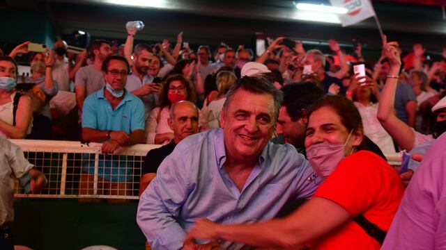 Mario Negri en el acto Ferro del partido Radical de Buenos Aires Foto Federico Lopez Claro