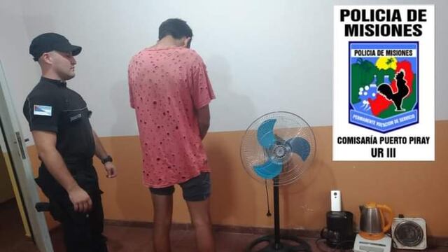Puerto Piray: un joven fue detenido por robo a una oficina pública.