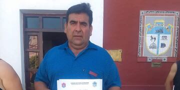 Carlos Irusta, jefe comunal de la localidad de Nicolás Bruzzone, en el extremo sur de Córdoba.