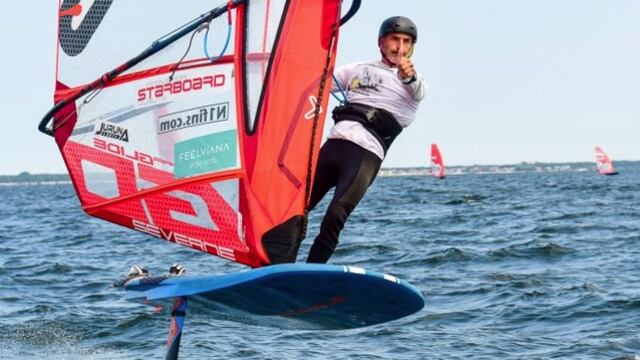 Fernando Consorte en el top 10 mundial de la Fórmula Foil Fórmula Windsurfing con Foil.