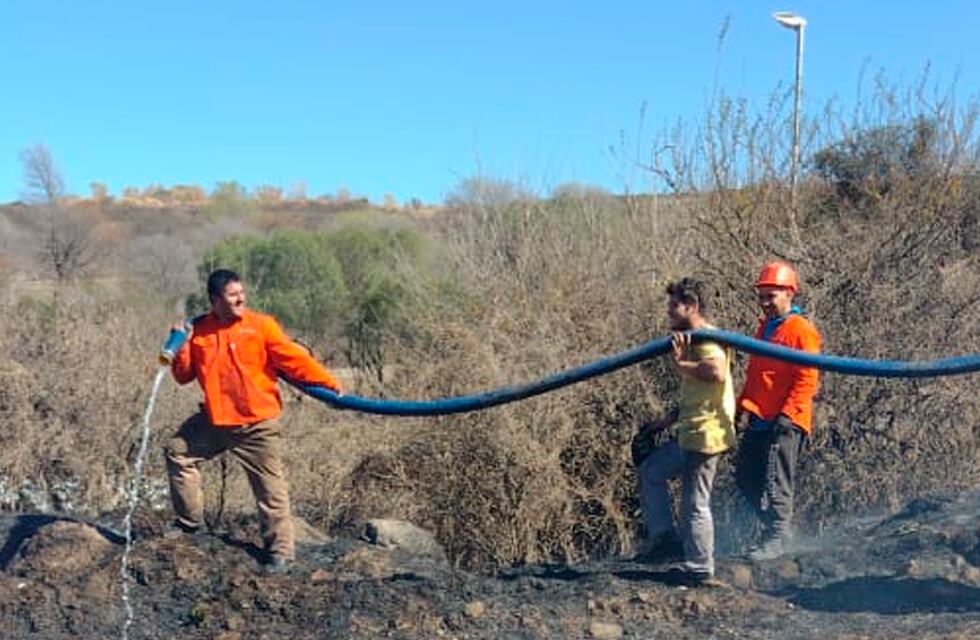 Contuvieron un incendio en la zona del Centro Ambiental de Villa Carlos Paz