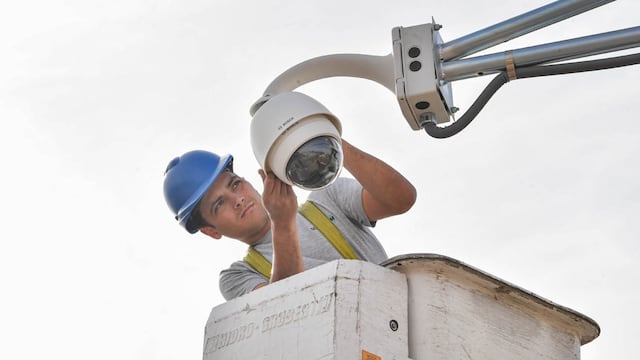 Las cámaras son los ojos de la Policía en la capital.