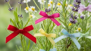 No es por moda: para qué sirve atar una cinta en el tallo de las plantas