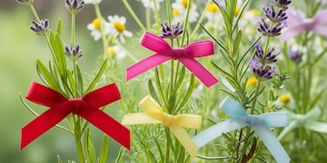 No es por moda: para qué sirve atar una cinta en el tallo de las plantas