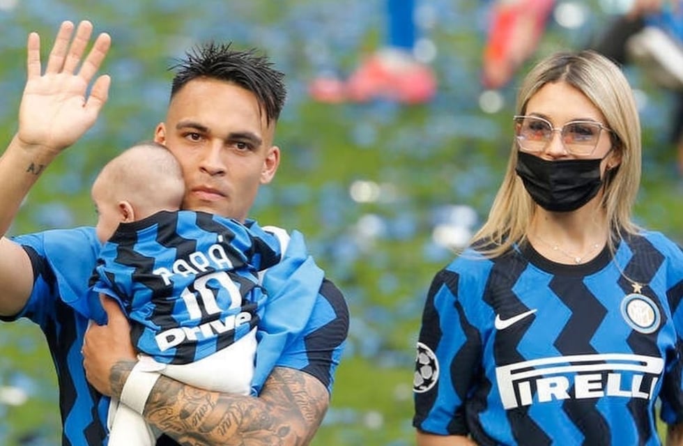 Agustina Gandolfo festejó el triunfo de Lautaro Martínez con el Inter y la primera vez de Nina en la cancha