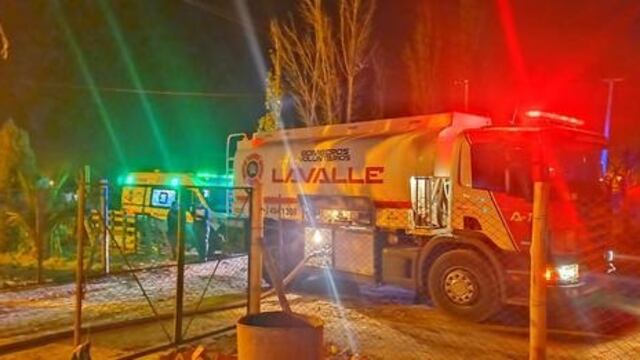Incendio en una vivienda en Lavalle.