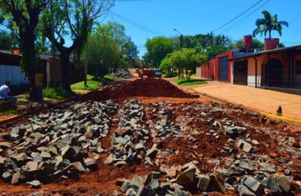 Posadas: ejecutan obras de empedrado en zona oeste