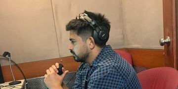 Juan Manuel Tucci , relatando Copa Libertadores en tiempos de pandemia