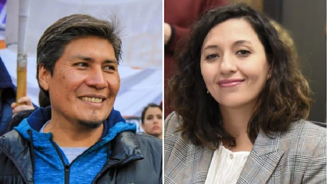 Alejandro Vilca (PTS-FITU) y Leila Chaher (UxP), diputados nacionales por Jujuy.