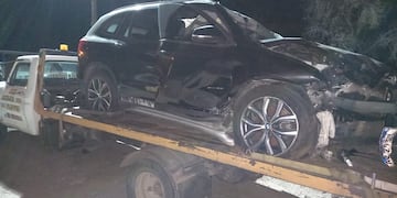 El vehículo usado por Oscar González fue trasladado este miércoles.
