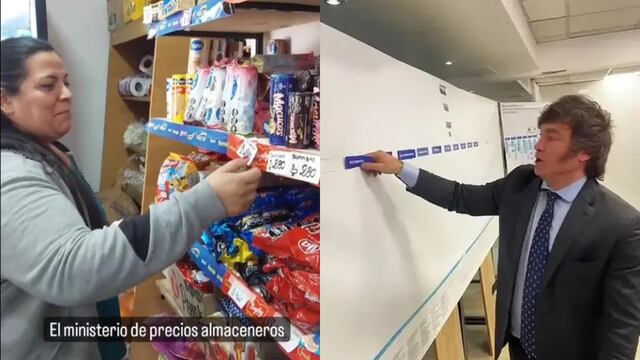 Una kiosquera de Córdoba imitó a Milei eliminando ministerios y el video desató debate entre los usuarios.