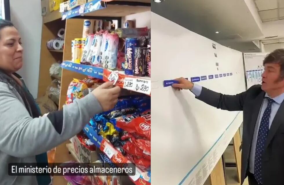 Una kiosquera de Córdoba imitó a Milei eliminando ministerios y el video desató un debate entre los usuarios