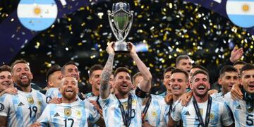 La Selección Argentina cuando ganó la Finalissima 2022.