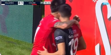 Tomás Galván metió el 1 a 0 de Colón ante Talleres en Mendoza