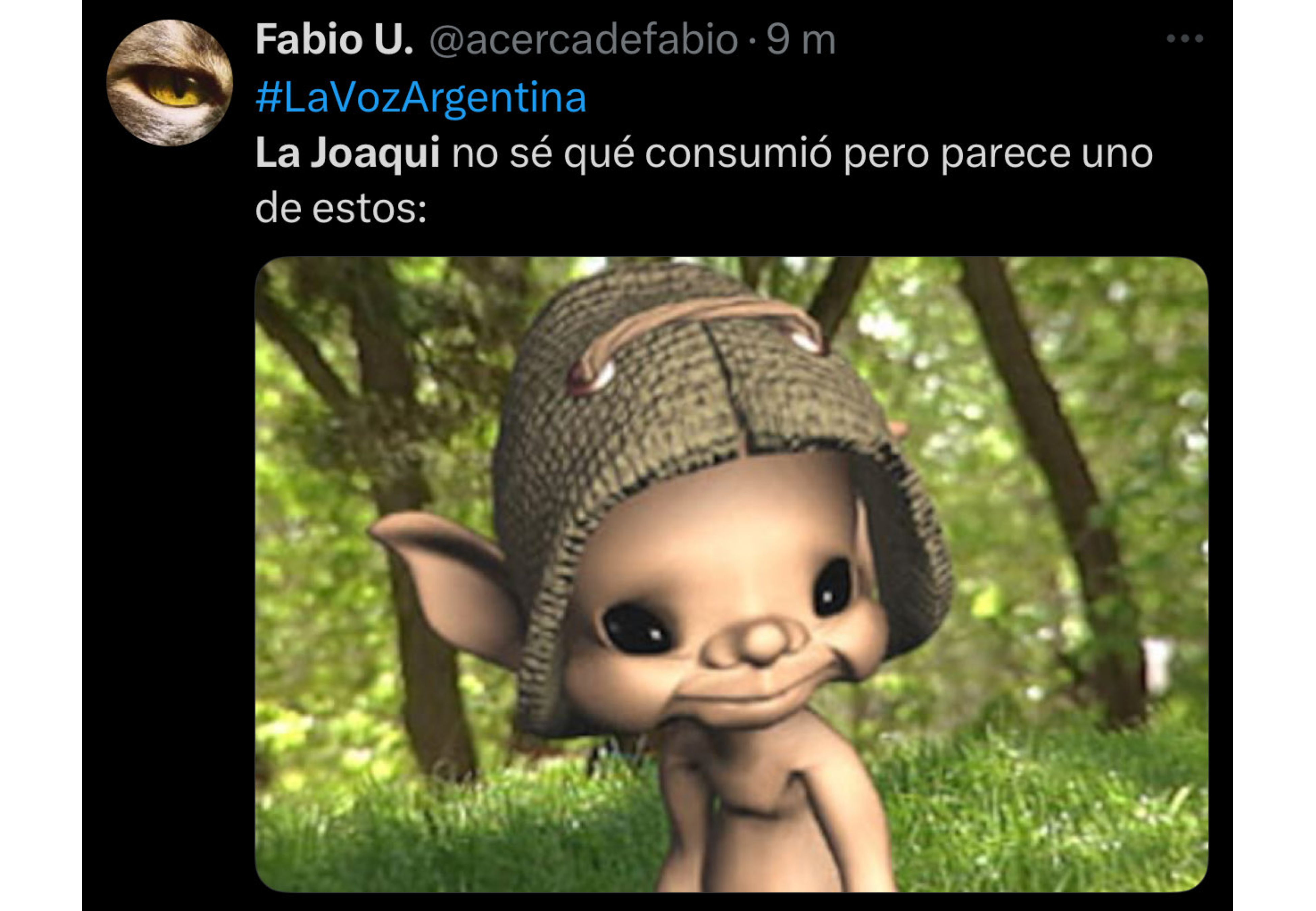 El tweet que la cantante no pasó por alto.
