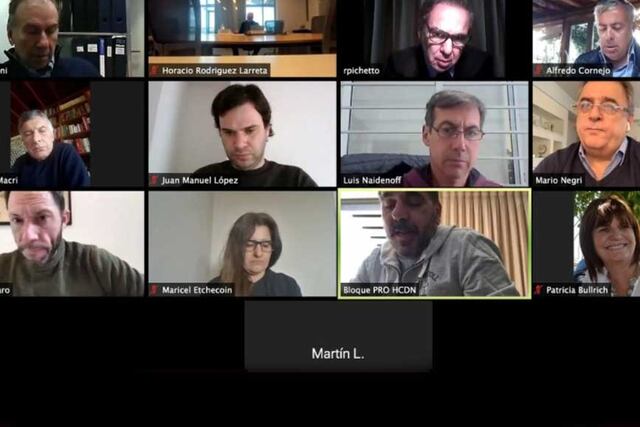 Reunión virtual de la Mesa Nacional de Juntos por el Cambio