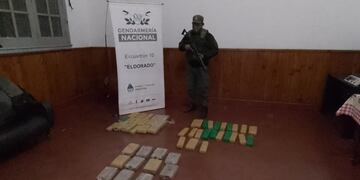 Puerto Esperanza: Gendarmería Nacional incautó marihuana.