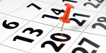 Se publicó en el Boletín Oficial el calendario de feriados.