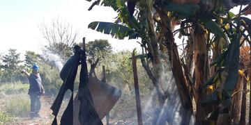 Incendio en la Aldea Fortín Mbororé