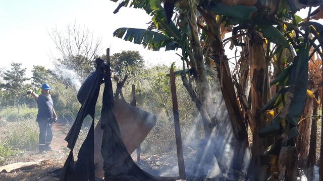 Incendio en la Aldea Fortín Mbororé