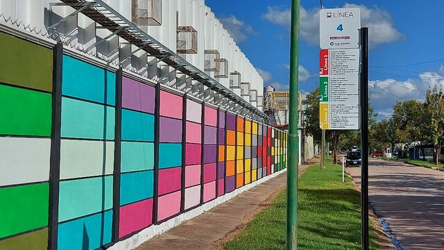 Rafaela sumó un nuevo mural: en Limansky S.A., en calle M. M. Zavalla de barrio Güemes.