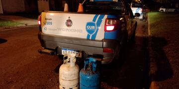 Las garrafas recuperadas por las autoridades