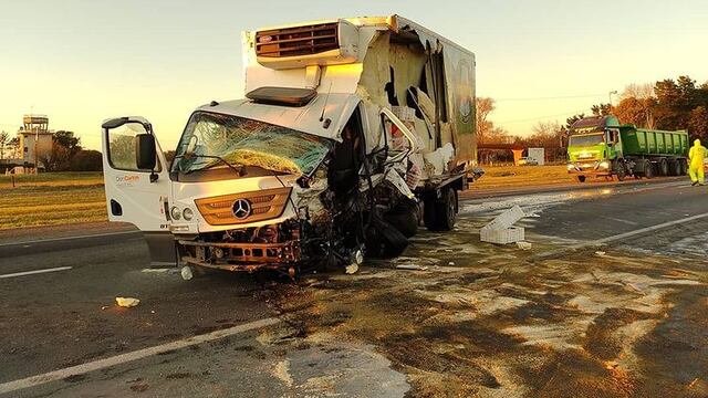 Así fue el impacto entre los vehículos.