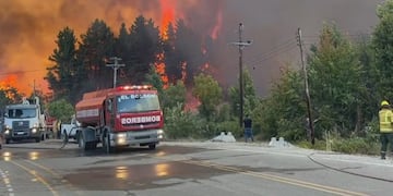 Incendios en El Bolsón. (TN)