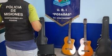 Recuperan instrumentos musicales robados en Posadas.