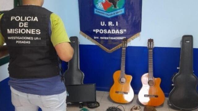 Recuperan instrumentos musicales robados en Posadas.