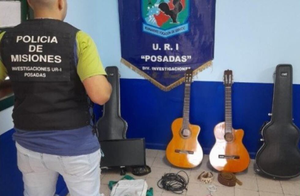 Recuperan instrumentos musicales robados en Posadas