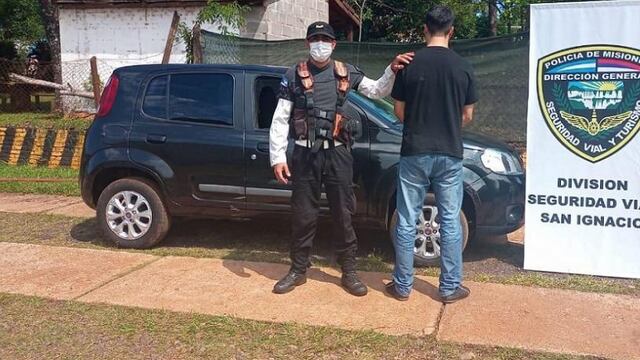 Fue detenido por circular en un auto robado en San Ignacio.