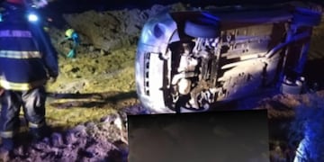 Ruta 3: chocaron un caballo y volcaron
