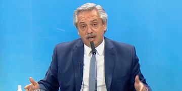 El presidente Alberto Fernández