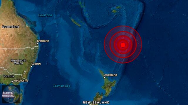 Un terremoto de 8,1 en Nueva Zelanda puso en alerta prevenativa de tsunami a Chile y Perú.
