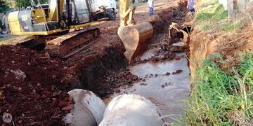 Continúa la ejecución de obras en Oberá.