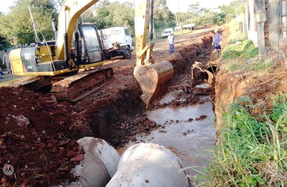 Continúa la ejecución de obras en Oberá