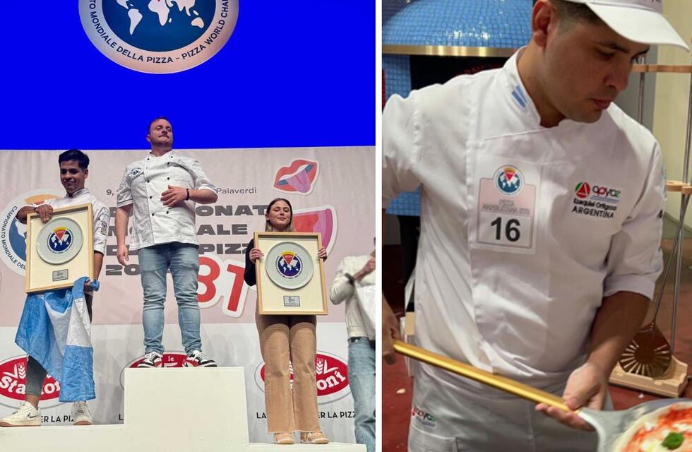 Es argentino, se especializa en pizza napolitana y se coronó en el Mundial de la pizza