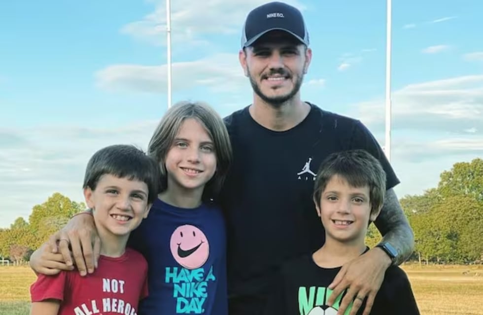 En medio de la celebración con el Galatasaray, Mauro Icardi tuvo un inesperado gesto con los hijos de Wanda Nara
