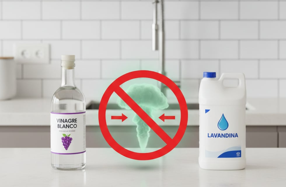Peligro mortal: por qué nunca debés mezclar vinagre y lavandina