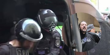 Laurta llegó a Gualeguaychú bajo estricta custodia y lanzó una frase desconcertante