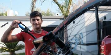 Juani Castro fue agredido en noviembre pasado por una mujer que le tiró agua hirviendo mientras entrenaba. Este domingo correrá el Ironman 70.3.