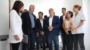 Martín Llaryora en Huinca Renancó.