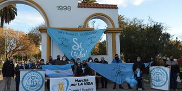 Caravana por las 2 vidas en Punta Alta y micrófono abierto en la Plaza General Belgrano