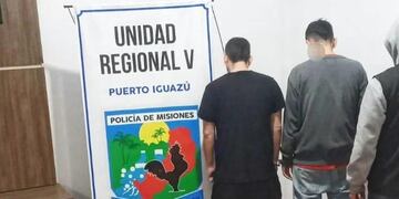 Dos detenidos tras robos a hoteles y comercios en Puerto Iguazú.