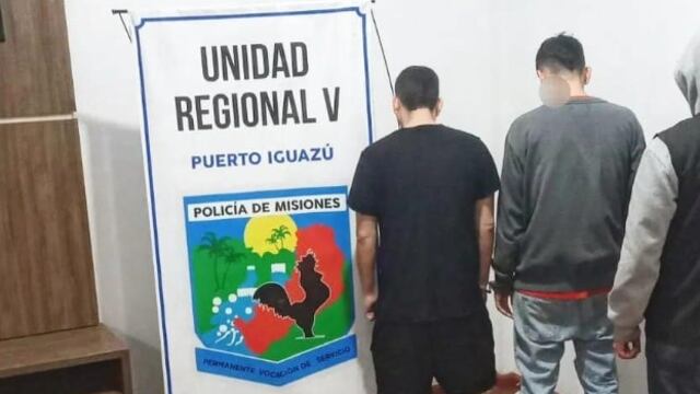 Dos detenidos tras robos a hoteles y comercios en Puerto Iguazú.